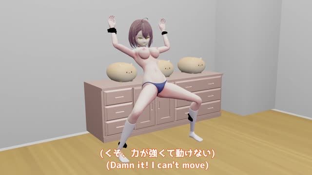 MMD3D- 极致沦陷！洗脑支配下的肉体，高潮绝顶被狂暴内射的后半部